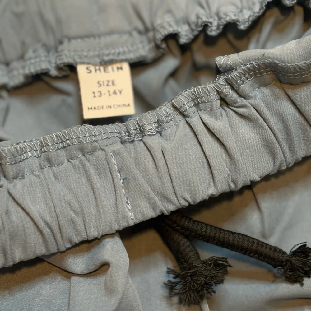 SHEIN Grayish Blue Boy's Joggers with Drawstring - Picture 5 of 5